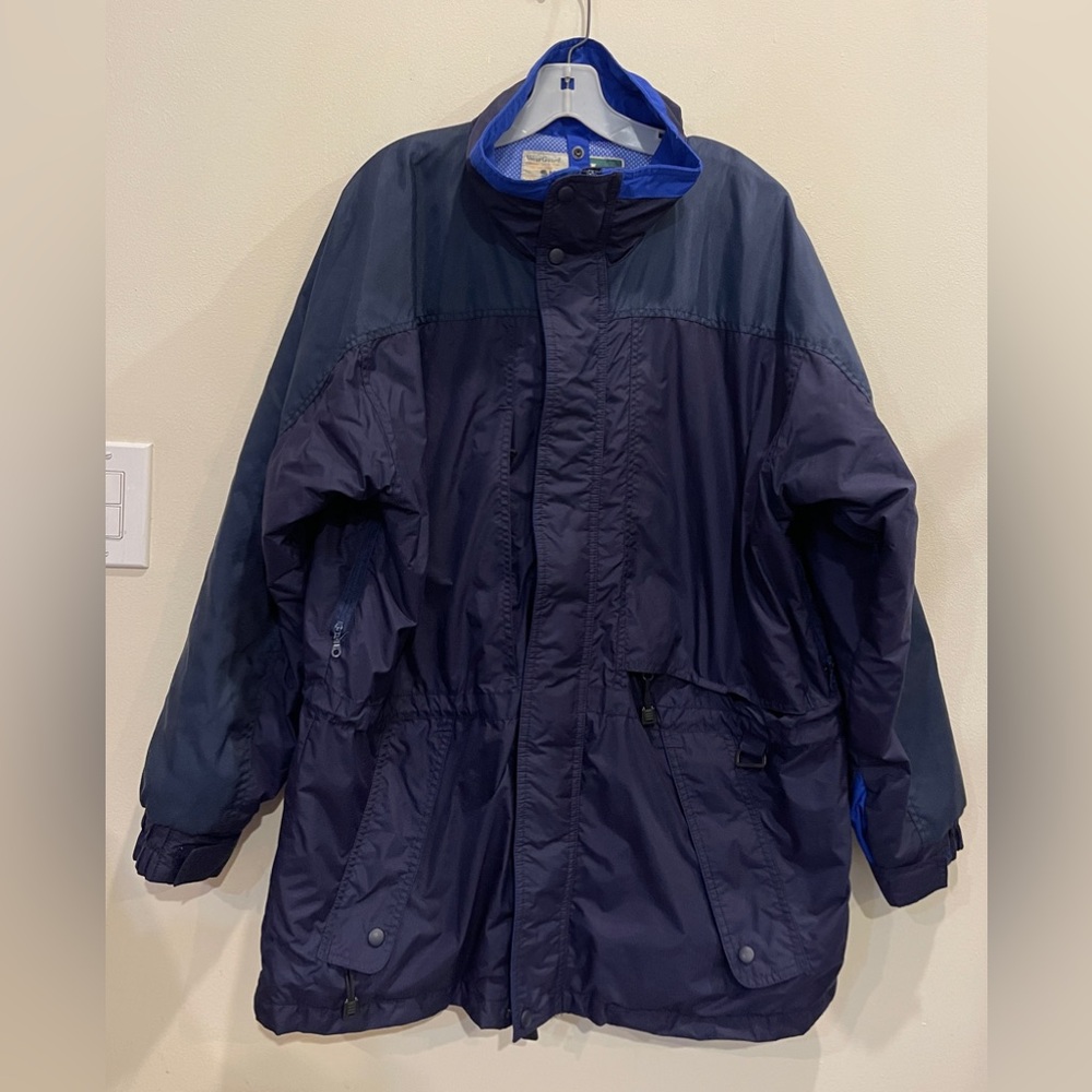 WearGuard Winter Long Parka Black Navy Gray Jacket